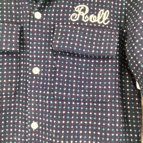 ロール ROLL アンゴラ混 オープンカラーシャツ メンズ JPN:M